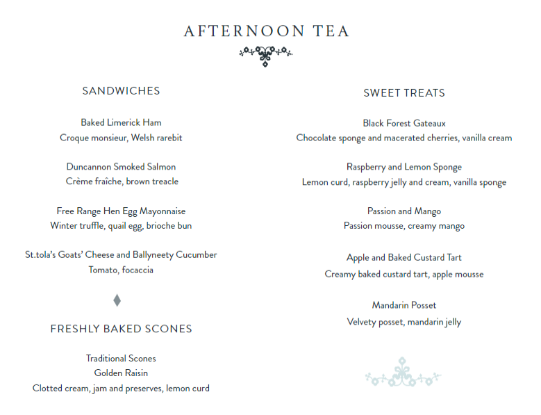 TheAdareManor's tweet photo. A new season brings a new menu at Afternoon Tea. This Autumn, feast your eyes on a new plate of sweet treats and delightful savoury bites. Now open for bookings until December 2019. Visit: https://t.co/96OszAPUB3

#AdareManor #AfternoonTea #BeyondEverything https://t.co/MUxRnPIkYT