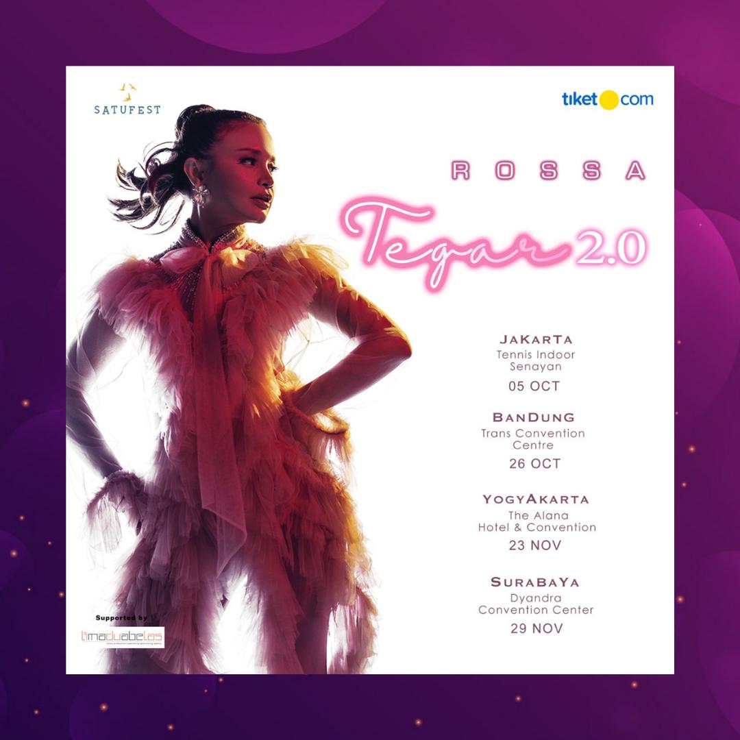vradiofm's tweet photo. Hello all
Udah pada punya tiketnya belum? Jangan sampe ketinggalan nyanyi bareng sama @itsrossa910, tiketnya ud sisa sedikit nih, yuk cepet buka @tiketcom untuk dapetin tiketnya.
Info selanjutnya bisa dilihat di @satufest.production
Ditunggu yaaa #konsertegar20 #tegar20 https://t.co/hhbbxMYY2P