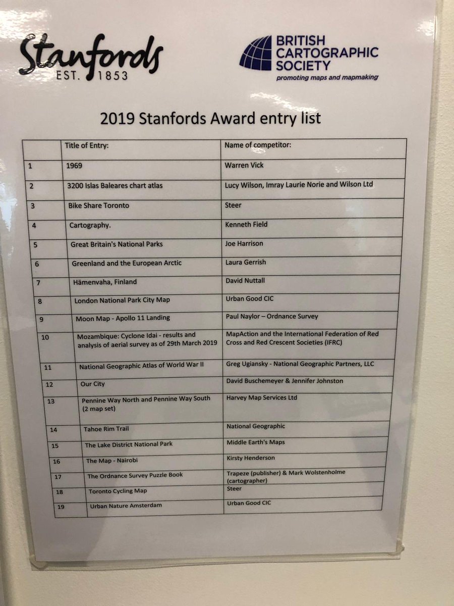Dennis_Maps's tweet image. We have arrived @bcsweb @OrdnanceSurvey HQ and we can’t wait for the brilliant couple of days ahead! We are thrilled to share that SIX maps that #DennisMaps have printed are up for the 2019 Stanfords Award! 🏆 🗺 Stay tuber for further details. #BCSSOC2019 #bettermapping