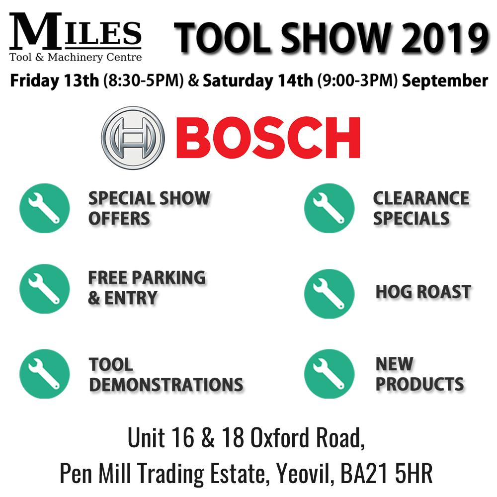 Bosch at Miles Tool Show 2019 - Come and see them! <a href="/BoschUK/">Bosch UK</a>