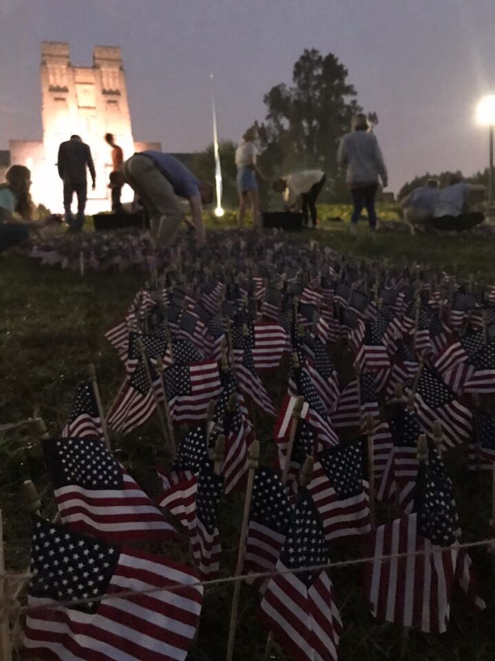 We had a great turnout this morning for YAF’s 9/11 #NeverForget project. Thanks to all for coming out!