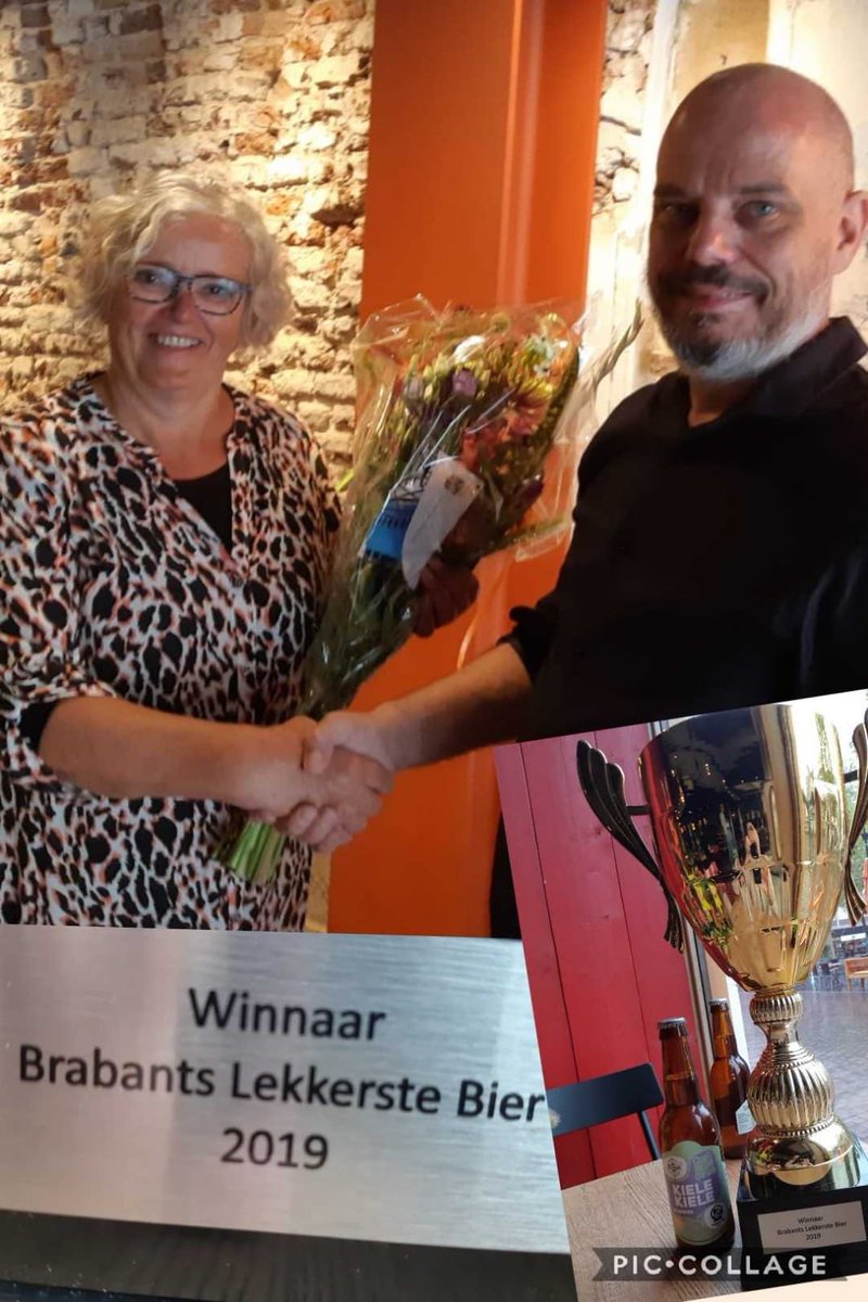 HTindemans's tweet image. Gefeliciteerd Mark van den Boogaard uit Gerwen @gemeentenuenen en succes met jouw brouwerij De Deftige Aap. Kiele Kiele lekkerste bier van Brabant 2019. Ben benieuwd welke lekkere biertjes er volgen. #startendeondernemer