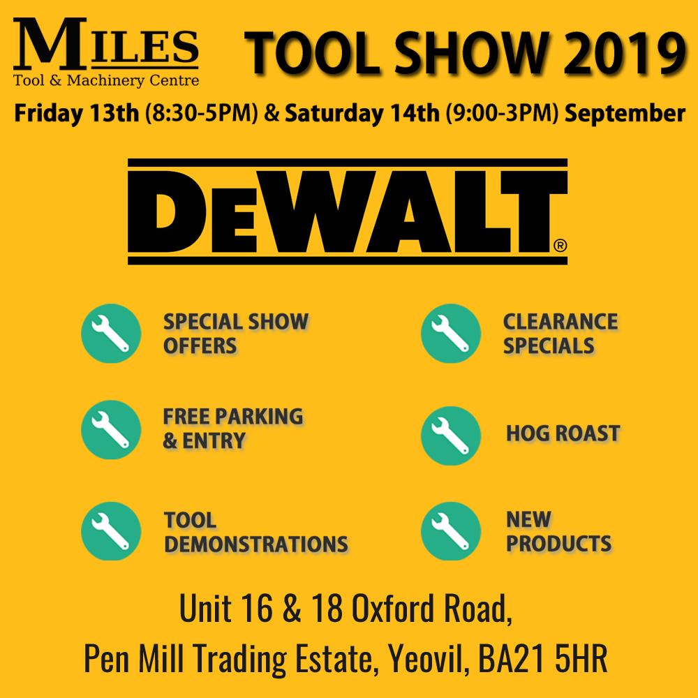 Dewalt at Miles Tool Show 2019 - Come and see them! <a href="/DEWALT_UK/">DEWALT UK</a>