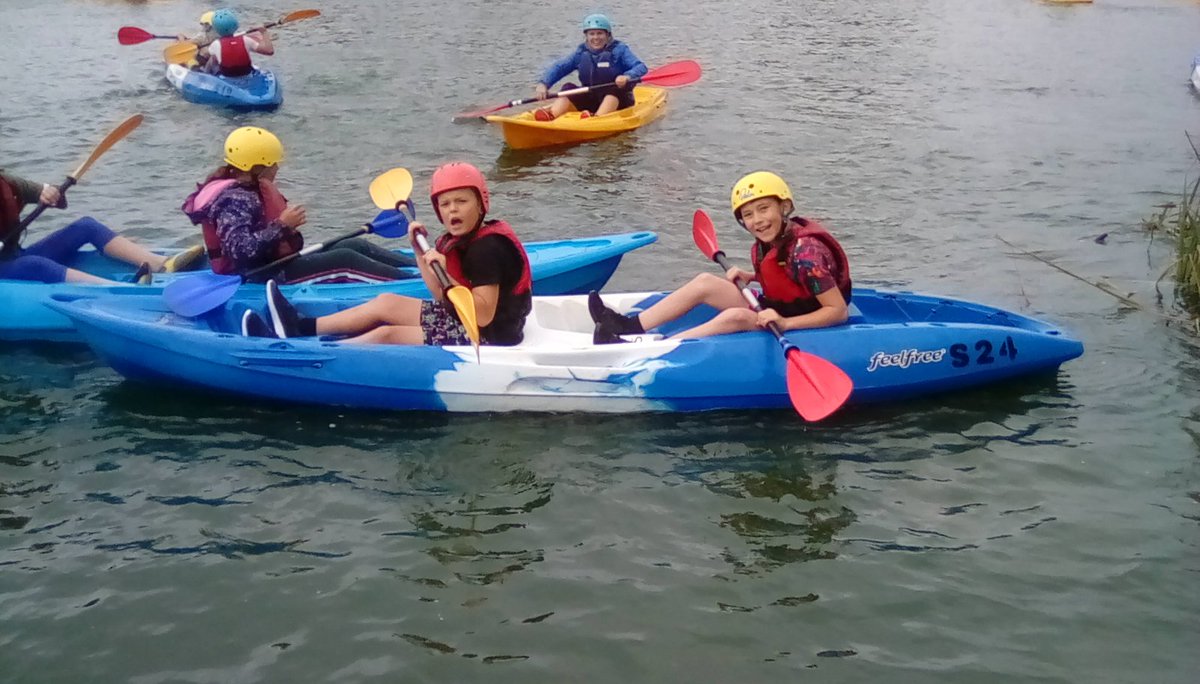 rhwsprimary's tweet photo. Some people are being very naughty and splashing in the kayaks!! Behave yourself Miss Thomas!! Having great fun! #Condover2019 https://t.co/vAS4n1y40F