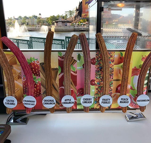 Attractions's tweet image. New churro flavors at Disney Springs. Which one would you choose? There are two stands: one in the Marketplace and one on the West Side.
#churro #themeparkfood #twitter #food #disney #wdw #instadisney #disneyworld #waltdisneyworld #disneygram #orlando #f… ift.tt/2A7fbzW