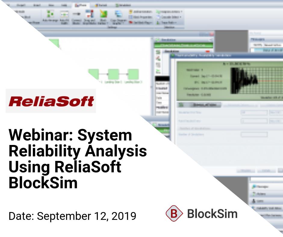 WildeAnalysis's tweet image. Reserve your place at the ReliaSoft BlockSim webinar, taking place tomorrow, to learn how System Reliability Analysis concepts work. lnkd.in/ggFaEjm #reliabilityengineering #reliasoft #reliabilityblockdiagram #systemreliability