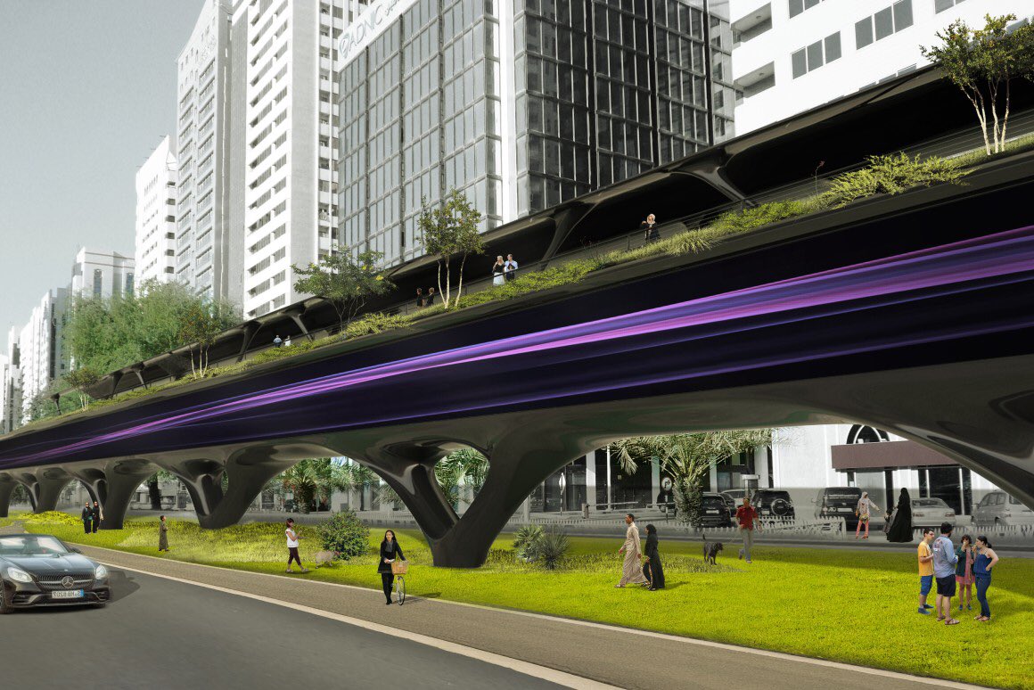 EnergyHouseVA's tweet photo. 🚝MAD Architects imagines Hyperloop infrastructure as urban farms and green walkways. https://t.co/p7LgMqKLVF. #hyperloop #elonmusk #spacex #eriks #tudelft #transport #tesla #delfthyperloop #inmuskwetrust #innovation #innovatie #falcon #hyperlooppodcompetition #technology #future https://t.co/KcotTTlNeJ