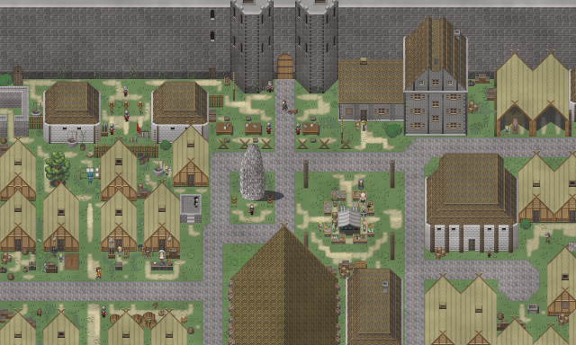 The Last City - a grim name for the capital of Skandvik, chosen to forever remind of near-extinction Amarok caused four years ago. Today the City is surrounded by mighty walls and host many structures, like giant House of Councils. Here story of Arne begins. #indiegame #rpgmaker