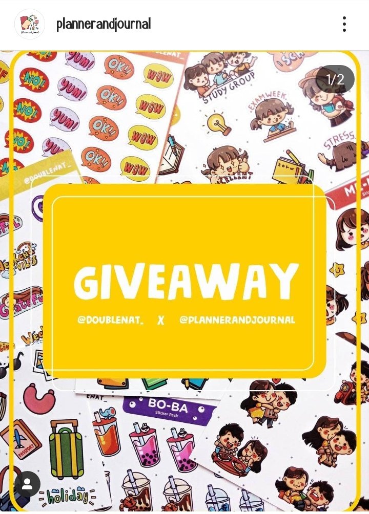 Ripalojinavi's tweet photo. Planner and Journal x double_nat GIVEAWAY!!!!
Yok yang suka planneran, art journalan, tempel-tempel lucu yok cek IG @plannerandjournal dan IG @doublenat_ ya! Self journalin'
#bulletjournal #journaling #planneraddicted #plannerandjournal #studyblr #indonesianplanneraddicted https://t.co/Eq6wUipLho