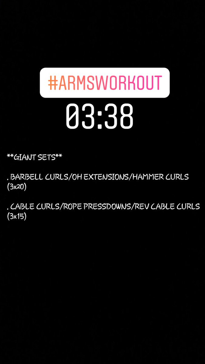 RicEllis88's tweet image. AM #Workout 1) #Arms #GiantSets