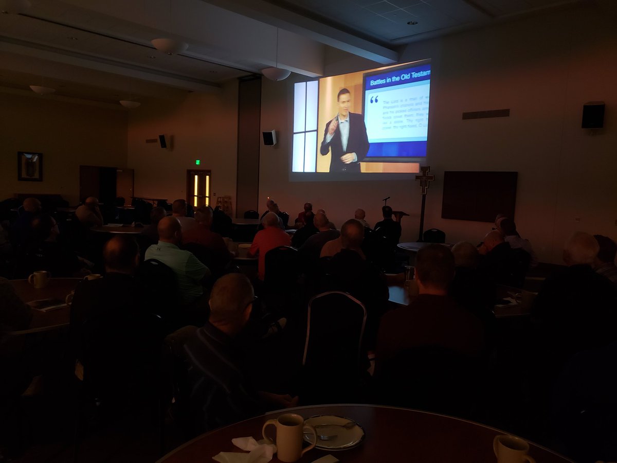 FrPruess's tweet photo. 60 guys gathering for an amazing breakfast and to Fight for Our Faith. Welcome back Holy Fsmily Mens Group in its 12th year. #thatmanisyou https://t.co/0J4JYLusUW