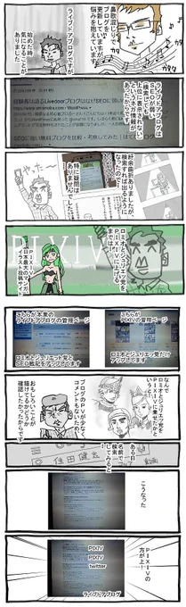 今回はライブドアブログにおける検索されやすさ、のマンガです。アクセス数とかのデータも載せました。合計6ページになったので、1枚目、2枚目が縦長になります。大きく見たい方はブログへ #ライブドアブログ #pixiv #sns #ブログ初心者 #ブログ開設 #sns #検索流入 