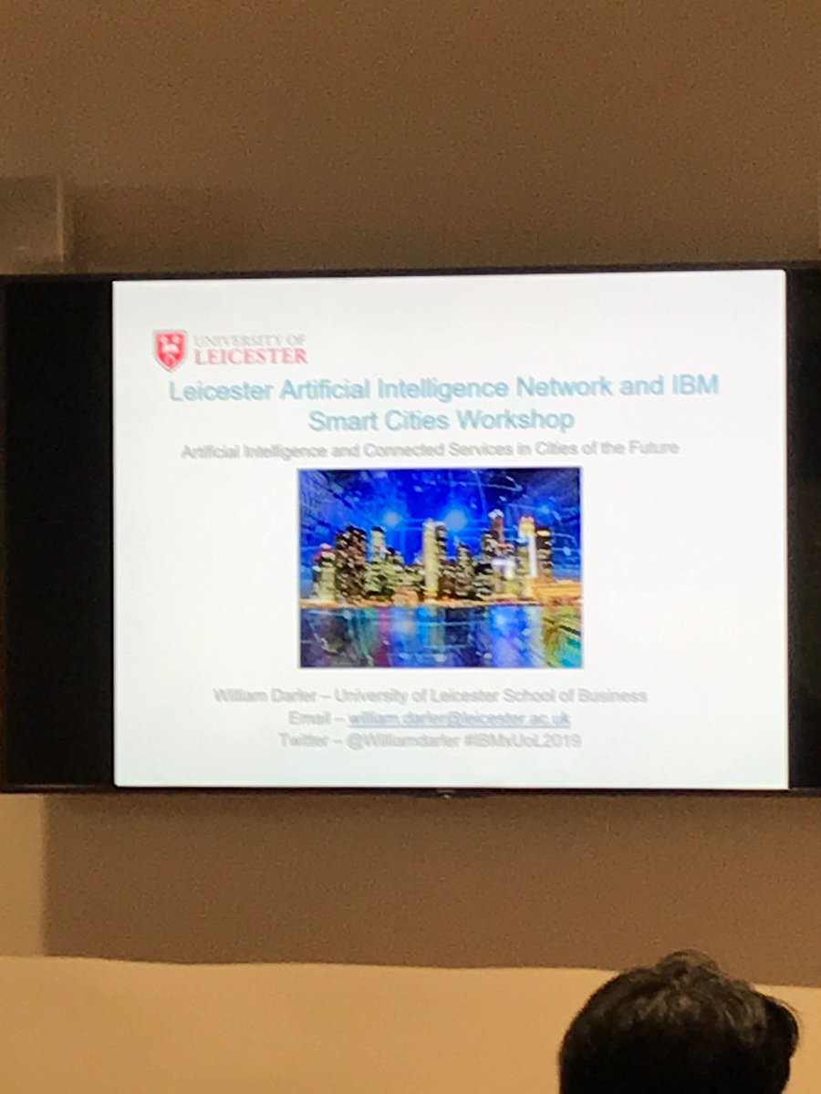 LeicsIAS's tweet photo. Looking forward to @LeicNet’s event today on Smart Cities, in partnership with @IBM. The @WilliamDarler is welcoming a packed house! https://t.co/hwePa6BH61