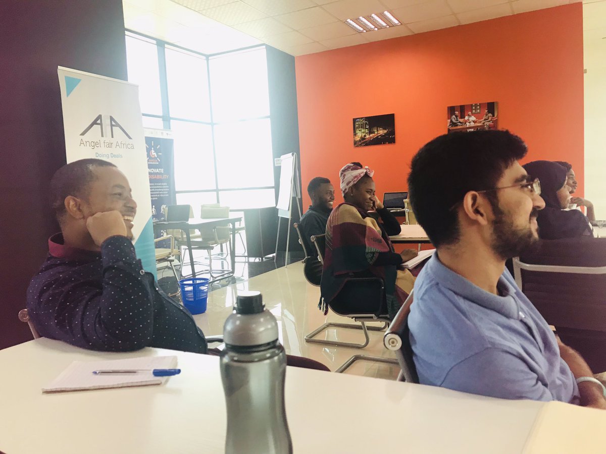 Afruturist's tweet photo. It’s #KnowledgeWednesday at @VenturesSahara Abbas is running a session on “Graphology” the science of handwritings. Just learned our handwritings as a lot to say about us. #SmartCreatives @VenturesSahara @SparkSahara https://t.co/J3YQ2MCM2V