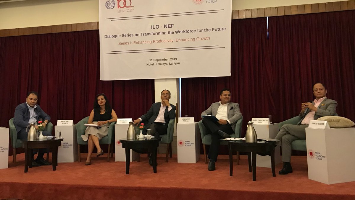 NEFNepal's tweet photo. Key highlights:
- Transition in workforce and labour laws within the country has to be addressed
- Labour productivity has to be measured and quantified
- Recasting discourse from both employees and employers is the need of the day.
#TransformingWorkforce @ILO_Nepal https://t.co/1jOAm63NGk