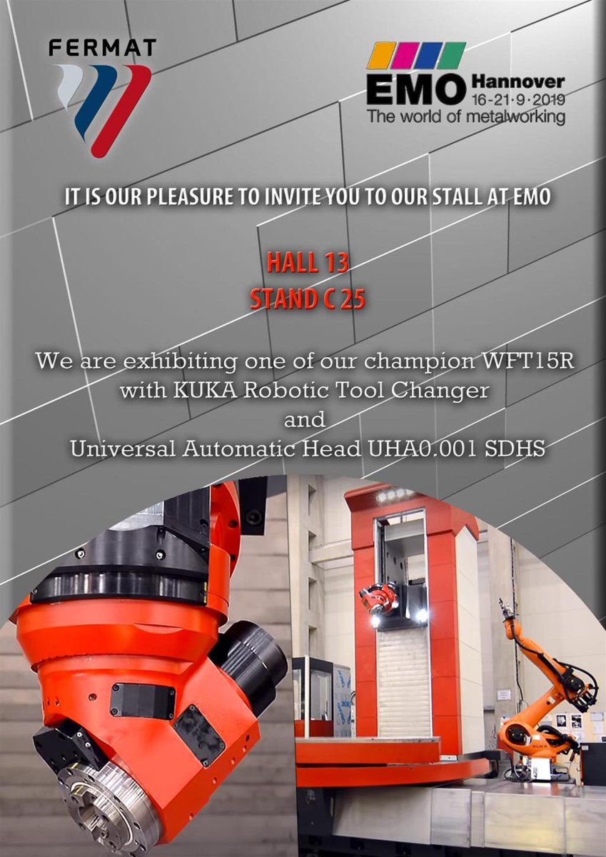 EMO Hannover 16. – 21.9.2019 aktualnosci.fermatmachinery.com/emo-hannover-1…