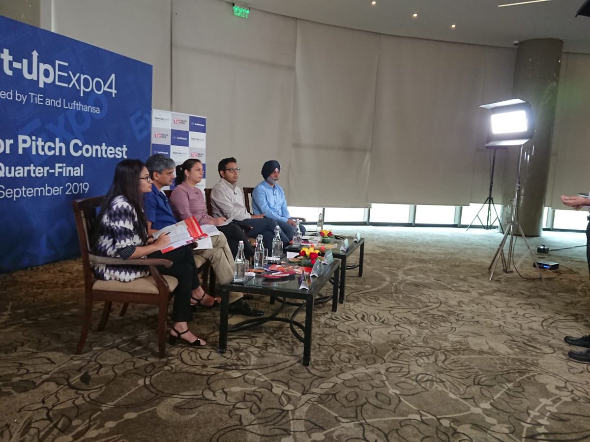 TiEDelhi's tweet photo. It's time for #ElevatorPitchContest quarter-finals and semi-finals today! Budding #entrepreneurs &amp; #startups are ready with their pitches to make way for the grand finale at #StartupExpo4. 

#LHStartupExpo @Lufthansa_India @startupindia https://t.co/NvEN3P3MmH