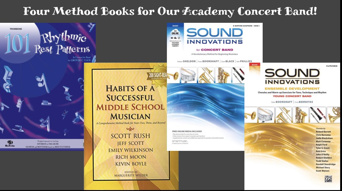 CWJBandManNBPS's tweet image. @PaulRobesonNBPS #artsacademies start today! New books to jumpstart our MS band programs #BandRocks #PRCSArts #ALLIN4NB