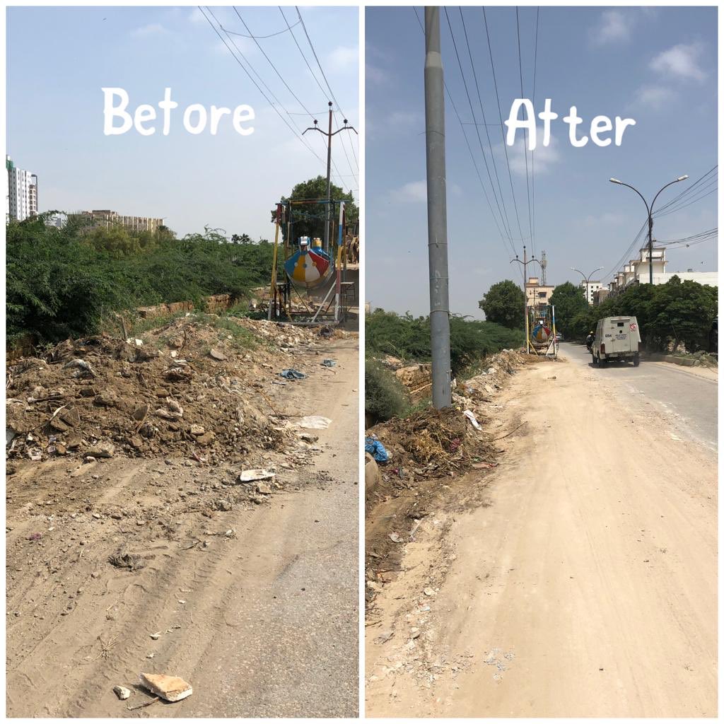 #LetsCleanKhi resumes:
Cleaning of drainage adjacent to Aziz Bhatti Park Gulshan-e-Iqbal.
#Karachi <a href="/AliHZaidiPTI/">Ali Haider Zaidi</a>