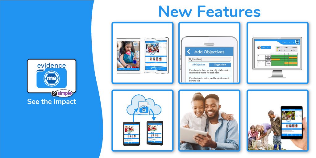 2SimpleSoftware's tweet image. Who's ready for our new version of 2Build a Profile? Welcome to Evidence Me!

Evidence Me has lots of new features including: 
✅ A dedicated parent app
✅ All new report types 
✅ Suggests next step objectives 

To find out more, visit: 2simple.com/evidenceme.