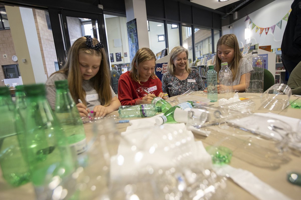 DurhamCouncil's tweet photo. Find out how you can help transform plastic waste into an eco-friendly work of art, which will be part of this year's #LumiereDurham Festival! The workshops aim to build excitement on the lead up to Lumiere but also raise awareness of #plasticpollution.  https://t.co/0MDTQF8sft https://t.co/WVpYWvRaBc