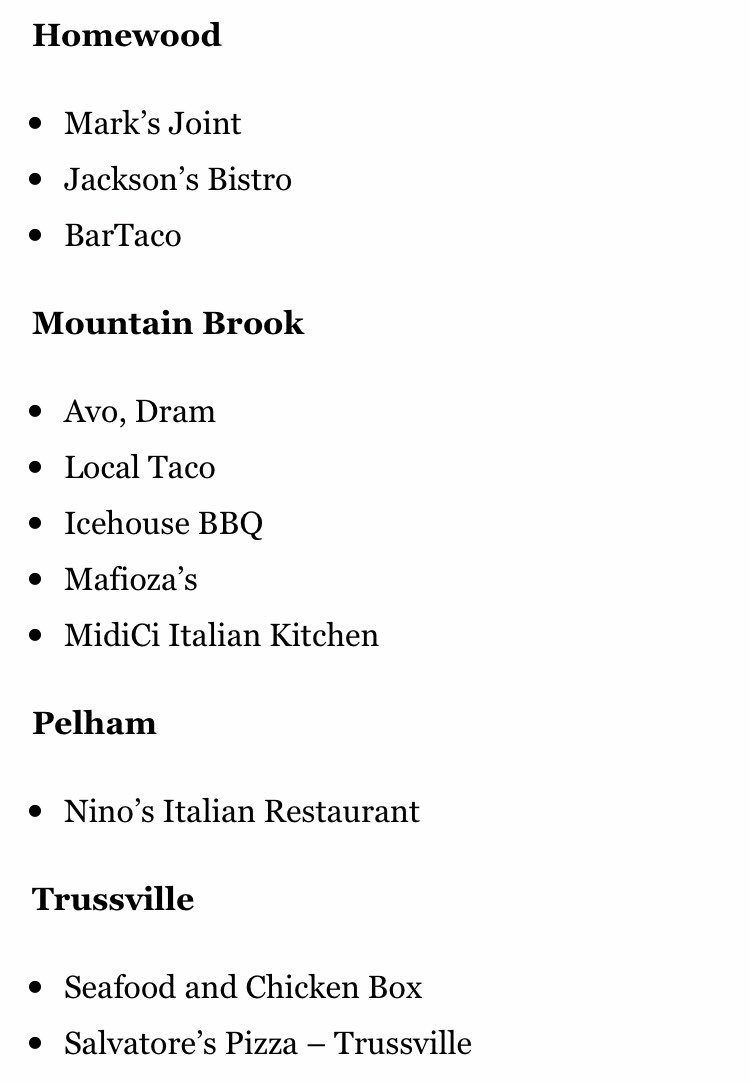 BhamFoodie's tweet photo. I’m surprised by some of these closings! (Blue Monkey 😱) #BhamEats Thoughts? #AskBhamFoodies https://t.co/DLWbftQCPQ