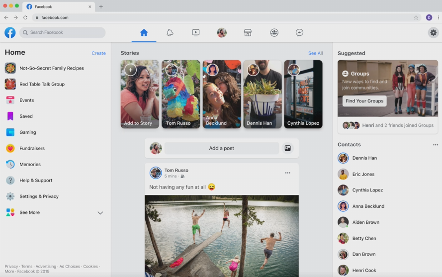 NektrMarketing's tweet photo. Facebook Begins Rolling Out Updated Desktop Layout - via @socialmedia2day  https://t.co/VRAkZWCG8I #socialmediamarketing #facebookmarketing #marketing https://t.co/YYJPdN6ThD