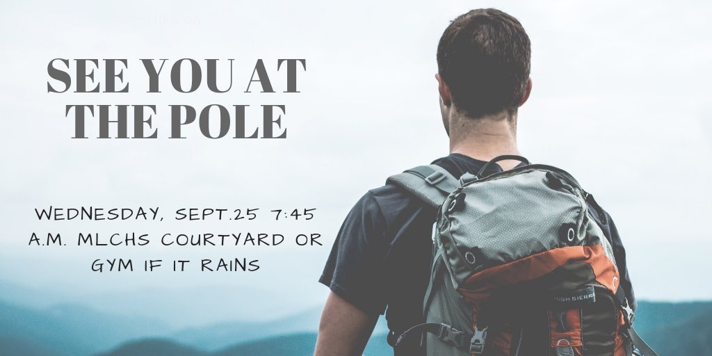 Our first FCA meeting will be Sept. 25 for #syatp . Come join us and thousands of teens across the nation to pray for our school. <a href="/MLCTitanNation/">MLCTitanNation</a> @MLCHS_Principal <a href="/MLCHS_Athletics/">MLCHS Athletics</a>