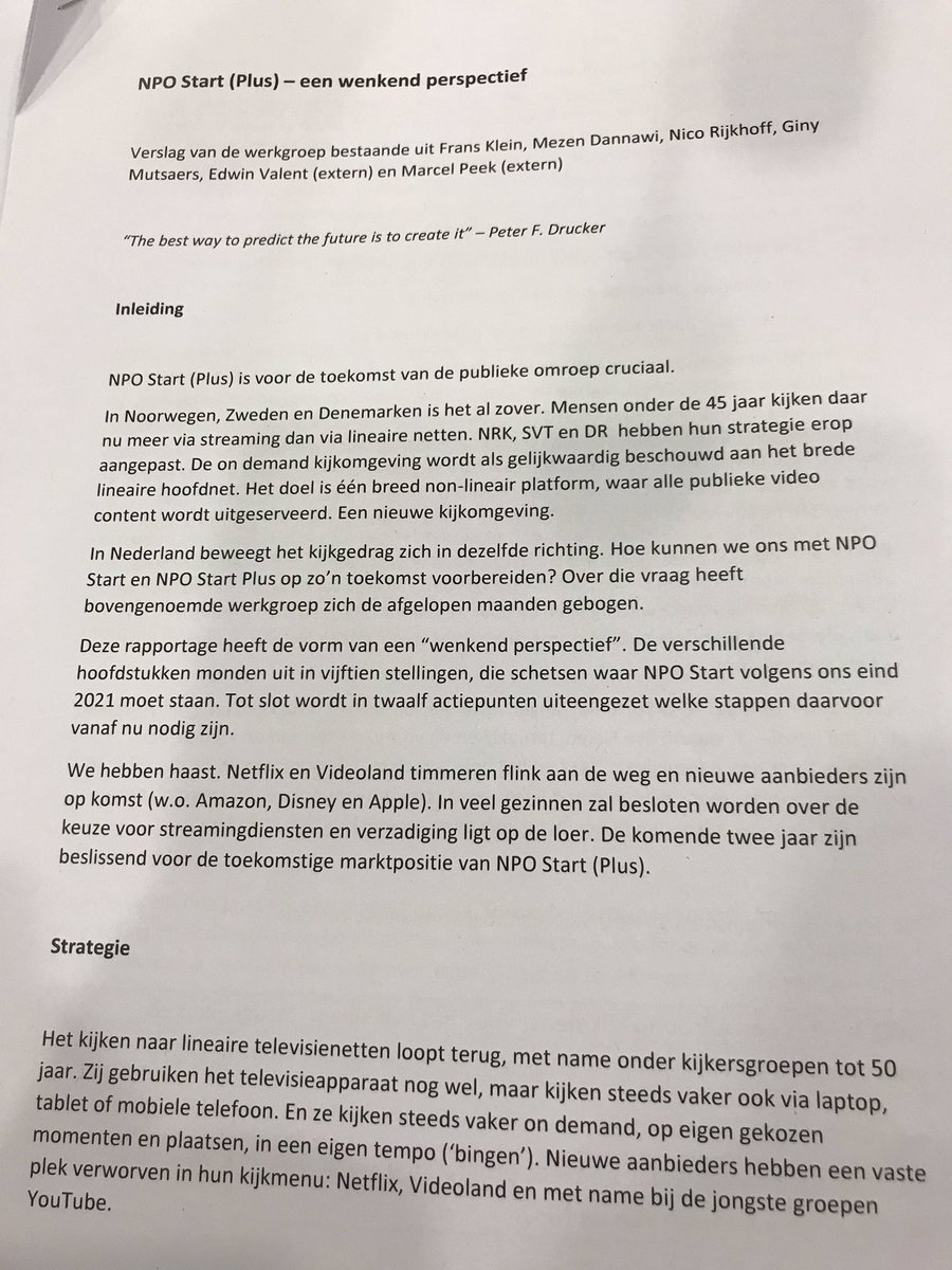 Dit komt uit die geheime NPO-nota.

Naar buiten zegt de NPO: we willen graag samenwerken in NLZiet.

Achter gesloten deuren zeggen ze: stekker er uit.
tpo.nl/2019/09/11/vid…