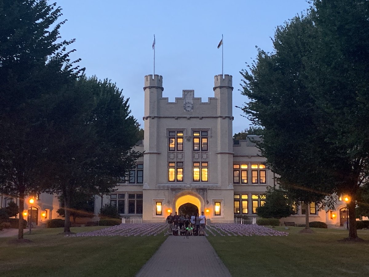 Students and staff last evening installed 2,977 flags outside of Kauke Hall as memorial to those who lost their lives in the 9/11 attacks.The flag display will be in place through Thursday, September 12, for all those wishing to pay respect and reflect on this moment in history.