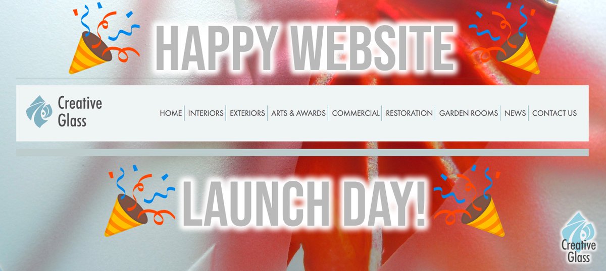 creative_glass1's tweet photo. 🎉 ✨ TODAY IS THE BIG DAY ✨🎉 Our brand NEW website has officially launched! We hope you all like what you see, our team has spent months populating the site ready for the big reveal. You can now see our full portfolio of work at a click of a button: https://t.co/FZXPZbIxTW https://t.co/G2rmqyukHJ