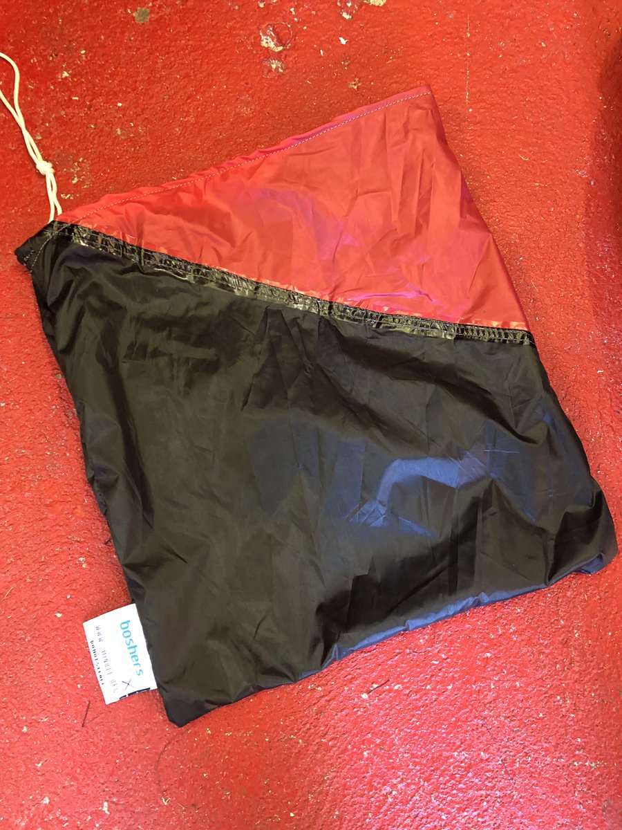 RootedOcean's tweet image. So..  This is happening. Next run of Beach Clean bags in production.  Repurposed, discarded tents (to) Functional Litter pick bags.. yeew.@2minbeachclean #waronplastic