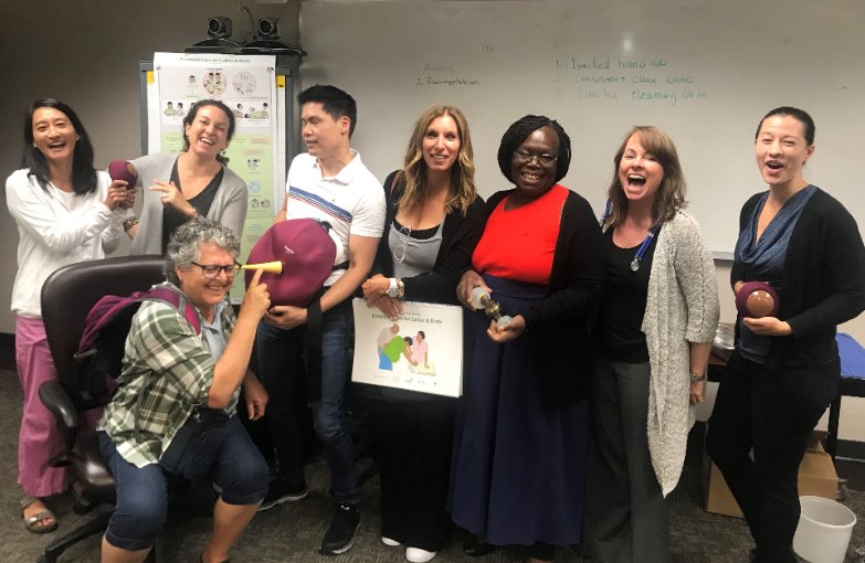 HelpMomsSurvive's tweet photo. Fabulous end of day photo as the trainer team preps for the Essential Care for Labor &amp; Birth training launch ⁦@Jhpiego⁩! ⁦@HelpMomsSurvive⁩ is pleased to partner with ⁦@ACNMmidwives⁩ &amp; ⁦⁦@projectcure⁩ to save lives of women and newborns! https://t.co/VsE0JBaDzA