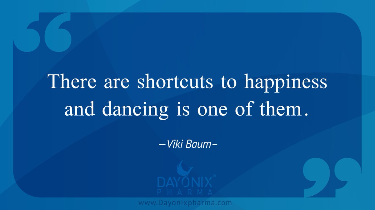 How often do you dance? 

dayonixpharma.com

#LiveHappily #Supplements #Health #Happiness #HapinessTips #dancing #dancer #PositiveVibes #postivevibesonly