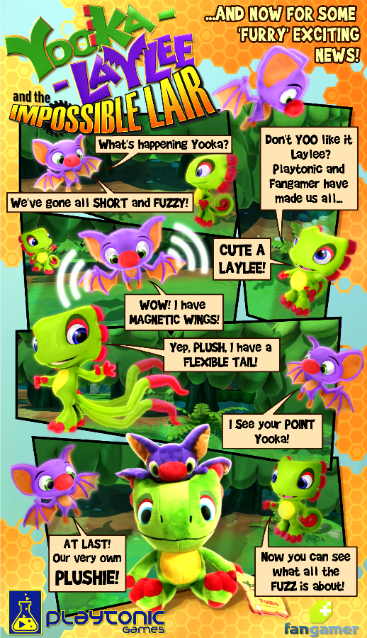 Want a #YookaLaylee plushie? Follow us and retweet before 1pm BST Friday for a chance to win! 

If you aren't feeling lucky, you can pick 'em up on <a href="/Fangamer/">Fangamer</a>: fangamer.com/products/yooka… 

(Retweets only please, if you "retweet with comment" we can't track your entry!) #WinWednesday