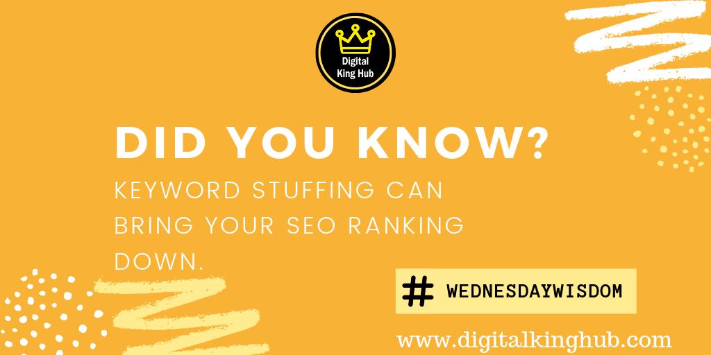 digitalkinghub's tweet photo. DID YOU KNOW?

Keyword stuffing can bring your SEO ranking down.

#wednesdaywisdom #digitalkinghub #didyouknow #seoranking #seotips #seotip #keyword
#keywords #stuffing

https://t.co/XD875PKDFP https://t.co/RMxhcQy9Ev
