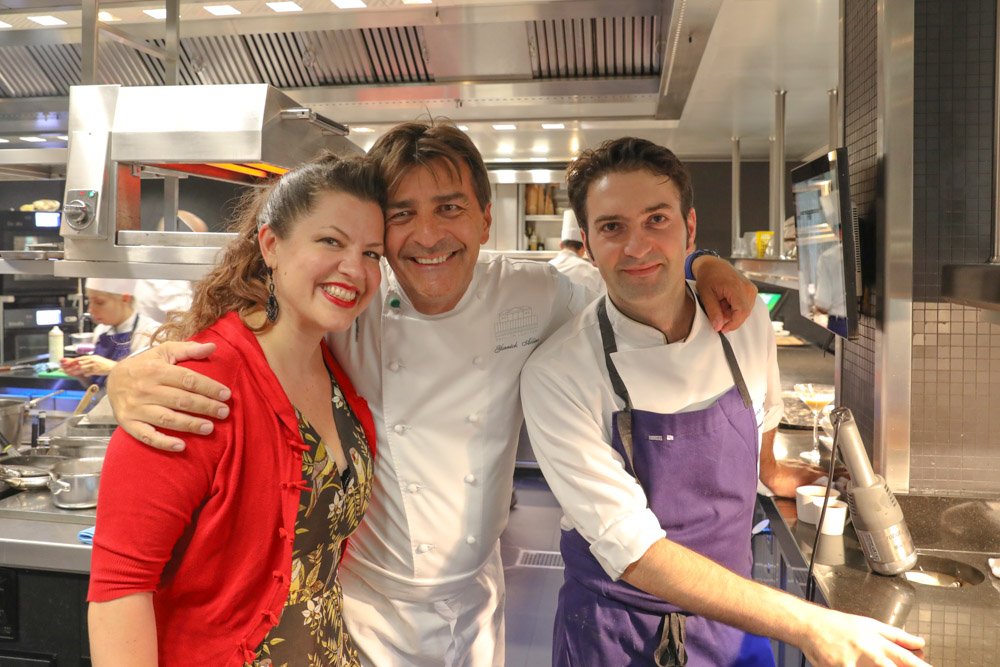 ThePerfectSpot's tweet photo. Meeting @Chef_YAlleno 
&amp; #chef Martino Ruggieri at Yannick's divine @AllenoParis #Paris, ending with #desserts in the chef's table/room overlooking the kitchen. 

@TheWorlds50Best #FineDining #FineDiningLovers #Worlds50Best
#WorldsBestRestaurants #ParisDining #BestChefs #TopChefs https://t.co/Te8BgoFv8o