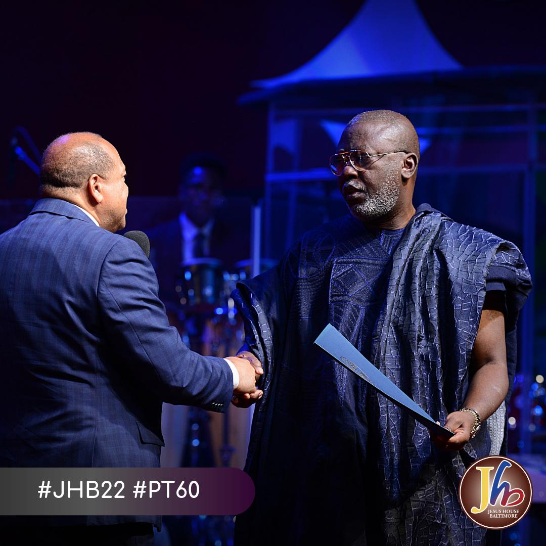 JesusHouseBalt's tweet photo. Our Two in One celebration at JHB! A special Baltimore County citation by Councilman Julian E. Jones to Pastor Tola Odutola. #appreciation #communityleader #celebration #Batimore #Maryland #PT60 #JHB22 #gratitudetoGod #ThankyouLord #Thanksgiving #ChurchonSunday @Pastortola https://t.co/PU8WMPKjp0