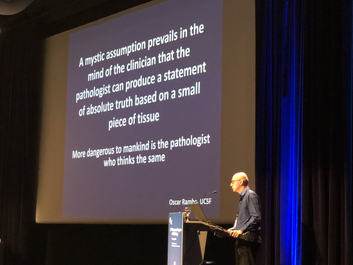 A very good point needs to be highlighted over and over again to the clinicians #pathology #ECPNice2019