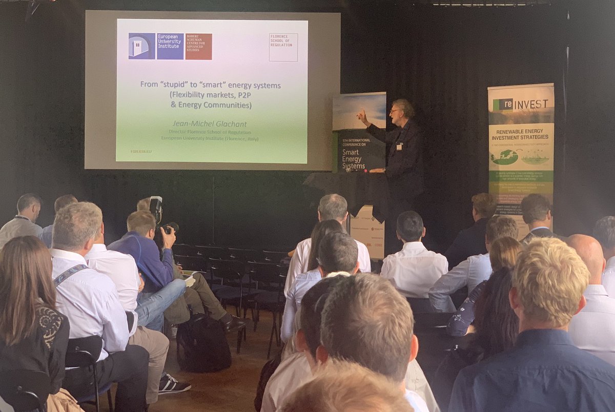 The second wave of electricity system revolutions: Peer-2-Peer and Communities 🔌👥👥

2️⃣nd Plenary keynote 

👤 Jean-Michel Glachant

Director of the Florence School of Regulation and the Holder of the Loyola de Palacio Chair

Slides here 👇
slideshare.net/jm_glachant/fr…

#SESAAU2019