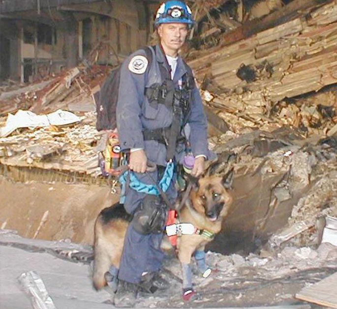 Hansen arrived at ground zero months after the attack to help find remains. He worked 150 days straight. He recovered Officer Perry and Sgt. Curtin’s remains.