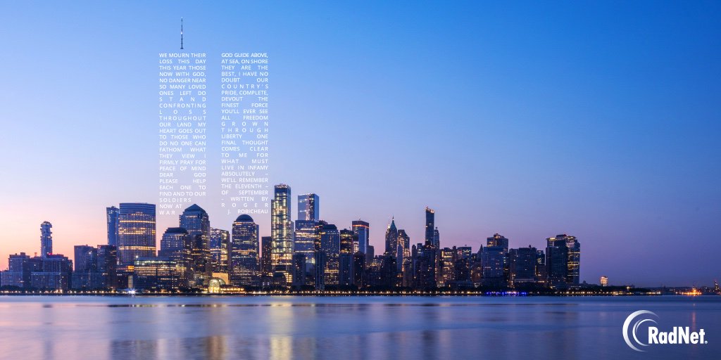 RadNet_Imaging's tweet image. Today, we remember and honor the lives that were lost, their loved ones, and the heroic first responders who bravely risked everything in order to save. 

#NeverForget #WeRemember #September11 #WhenTheWorldStopped #Remember911