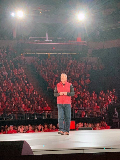 The crowd is on their feet as CEO Brian Cornell opens <a href="/Target/">Target</a>’s Fall National mtg. “It’s been 5 years since I walked onto this stage for the first time, and I’m humbled—because what our team members have achieved during that time is nothing short of amazing.” #WeAreTarget