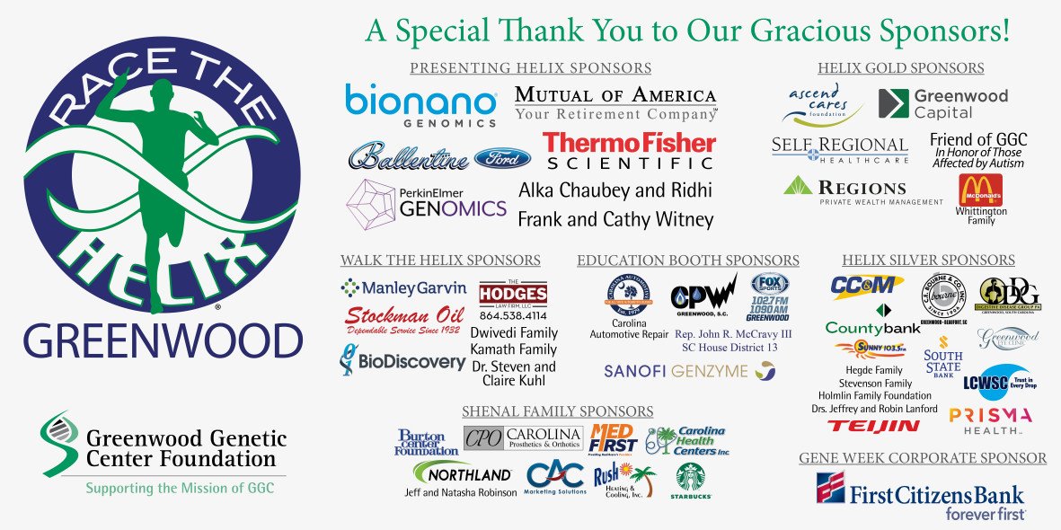 We are so grateful for these amazing <a href="/RaceTheHelix/">Race The Helix 5K</a> sponsors! 
Race the Helix - Greenwood is less than than a month away! We're at 180 participants which is Ah-mazing!!!- Can you help us reach 200 by Friday?
runsignup.com/Race/SC/Greenw…