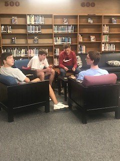 godwin_library's tweet image. Students recharged playing Uno during lunch and Mr. Reaves students talked about genre and had the chance to blind date a book.  @rvabmdavis @hcpslib @suzannestockman
