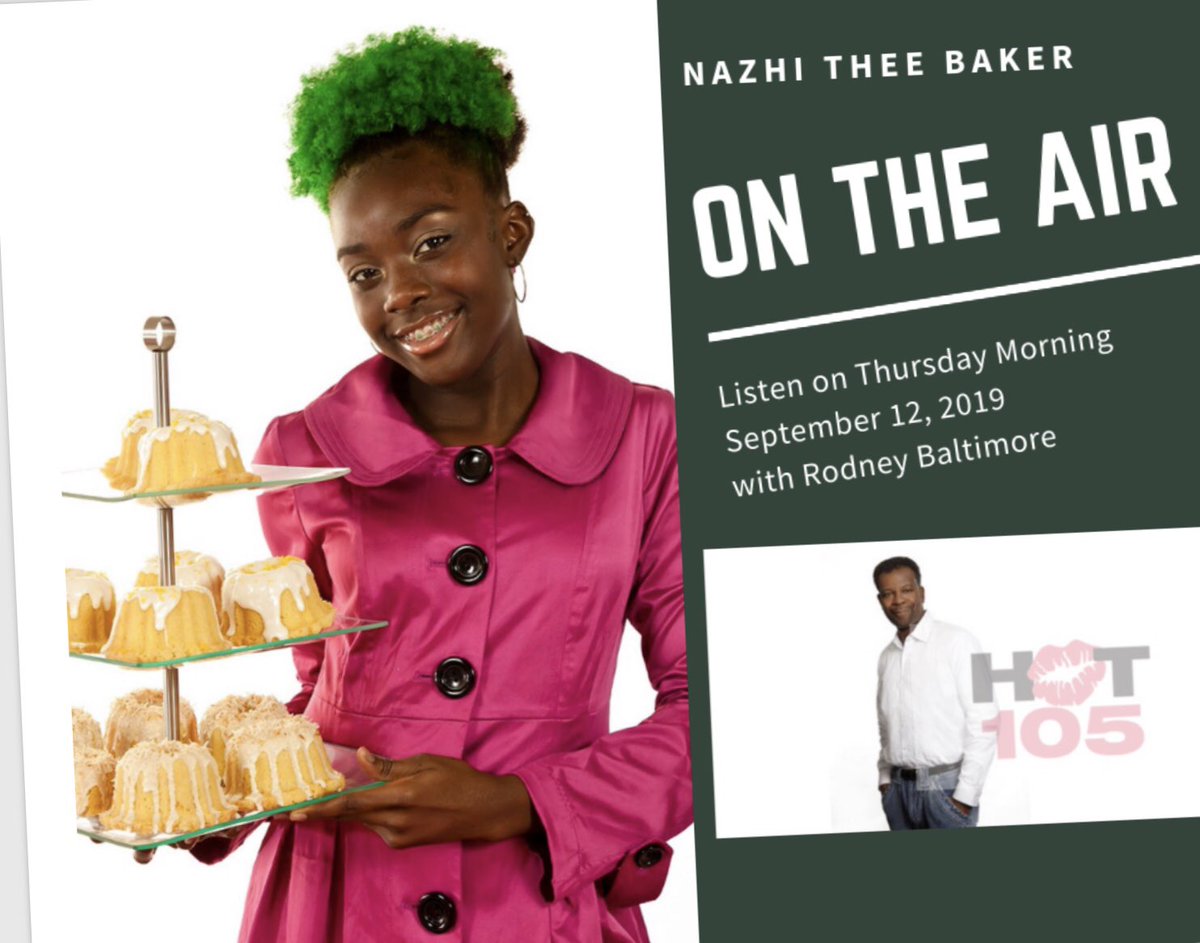nazhibakes's tweet photo. Super excited to talk about @nazhiangels 2nd Annual Healthy Heart Walk in honor of families living with #SickleCell on @hot105fm Miami, tomorrow with Mr. Rodney Baltimore! Stay tune you guys!π#SickleCellSlayers!! β€οΈπβ€οΈ
visit https://t.co/9rfV2GJKGP
#HeathlyHeartWalk2019 https://t.co/Eb2eHI6MHK