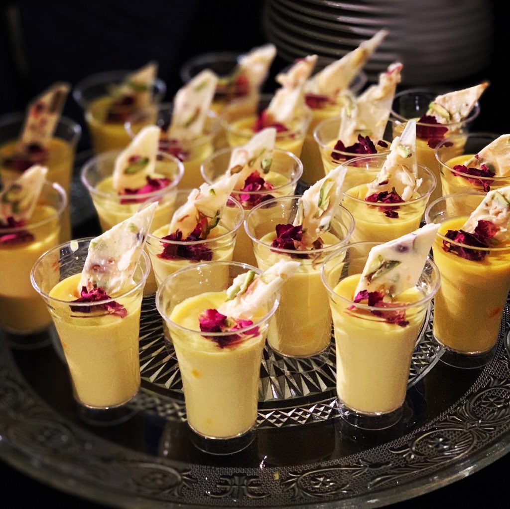 Kesar Panna cotta for an event  #desserts #Food @FoodBloggerAI <a href="/RushinaMG/">Rushina M Ghildiyal</a> <a href="/VikhroliCucina/">Vikhroli Cucina</a> <a href="/fitfoodiemegha/">FitFoodieMegha</a> <a href="/ShitalKakad/">Shital Kakad</a> <a href="/anahitairani1/">Sweetannu</a>
