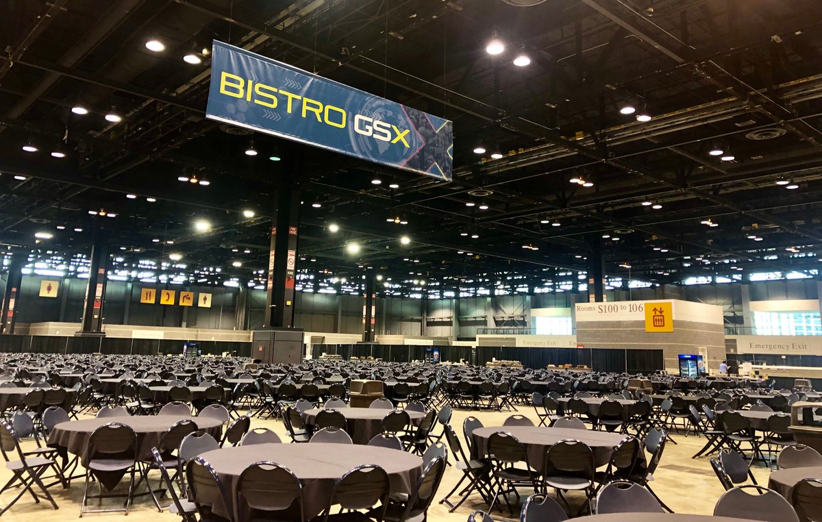 BistroBen's tweet photo. Professional networking, healthy and delicious menu items, no long lines, and much more at the #GSX19 Bistro! @ASIS_Intl https://t.co/uQqacnUSrm