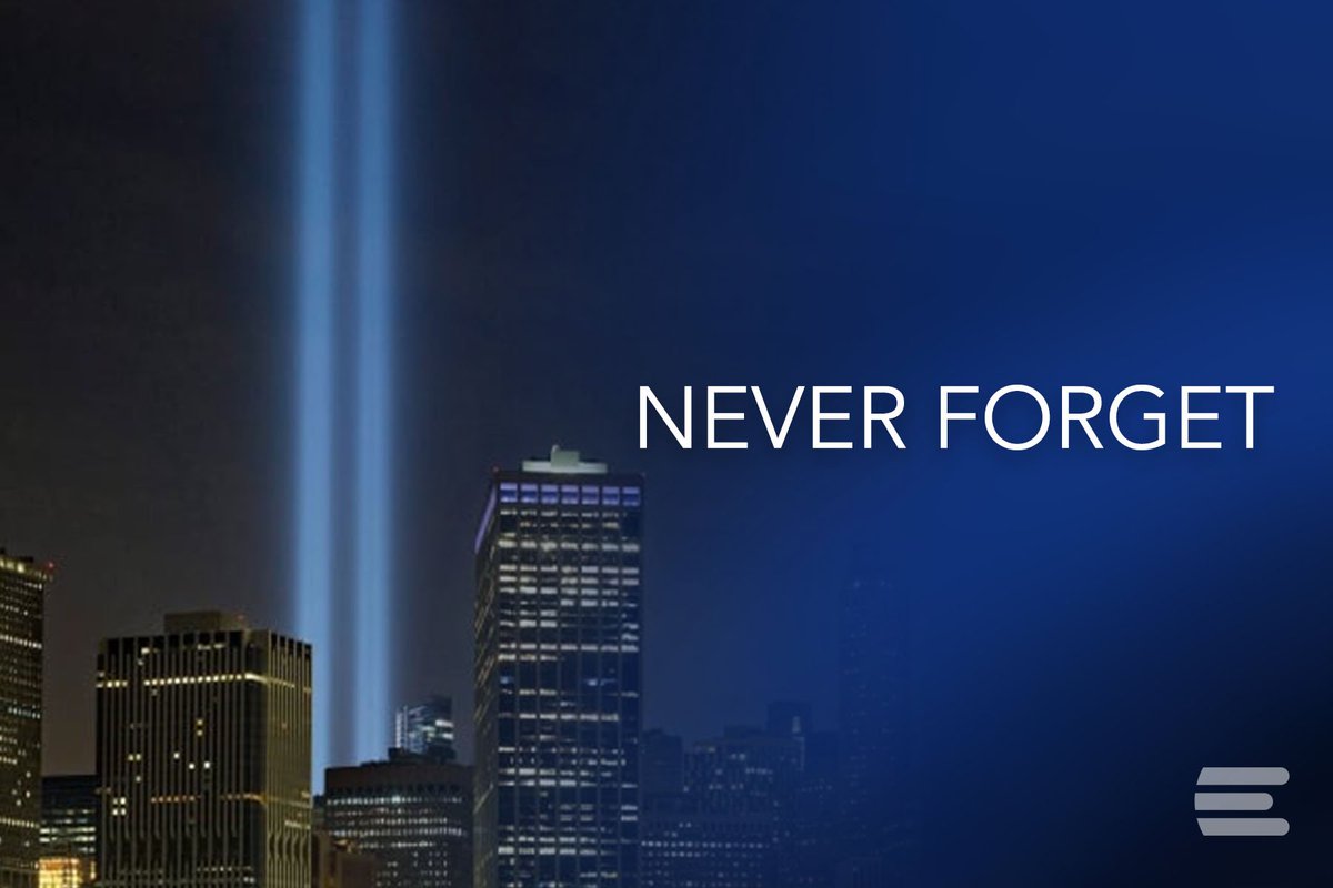 Today we reflect and honor all of the lives that were lost on this tragic day of September 11, 2001. #WeWillNeverForget