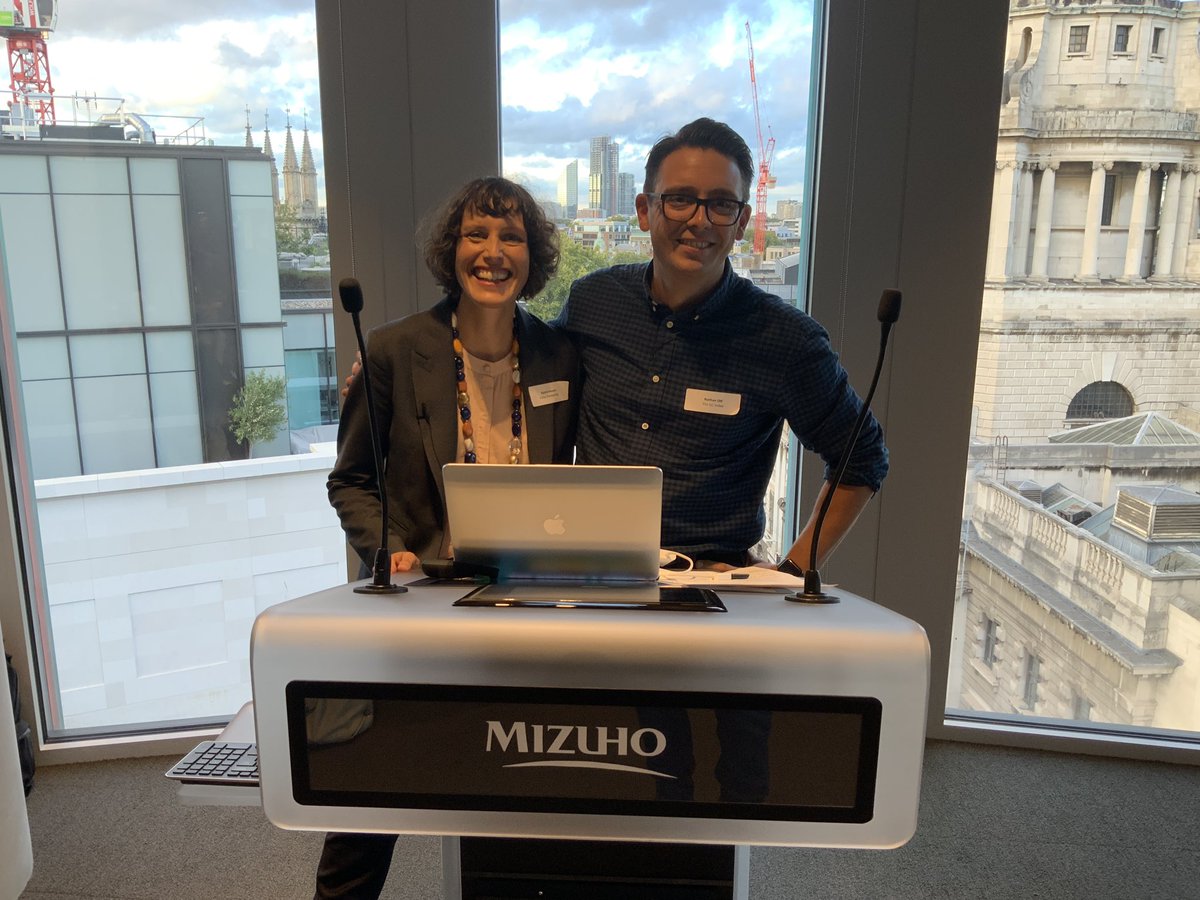 TheGCIndex's tweet image. .@KatrinHomer, Director of #GCPartner @ValuePrtnship has taken to the stage with her co-host @ottnathan, Chief Polisher at The GC Index, to talk #inclusive #leadership @WIBFtweets evening event in #London.